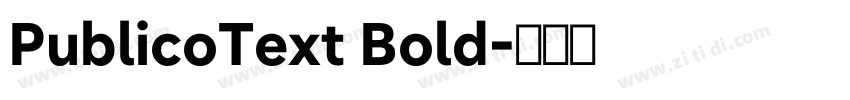 PublicoText Bold字体转换